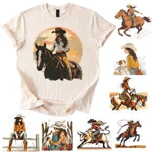 🐎Rustic Western Cowgirl Lifestyle Tops: Horse Riding & Rodeo Outfits for Women